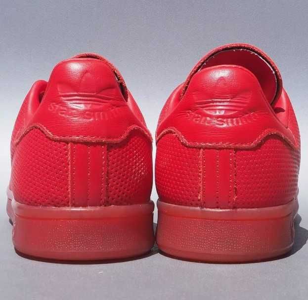 Adidas Originals Stan Smith червени с прозрачна подметка