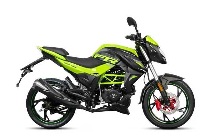 Motociclu Barton FR50cc, culoare verde/albastru/rosu