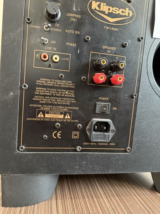 Klipsch 10” Subwoofer Активен