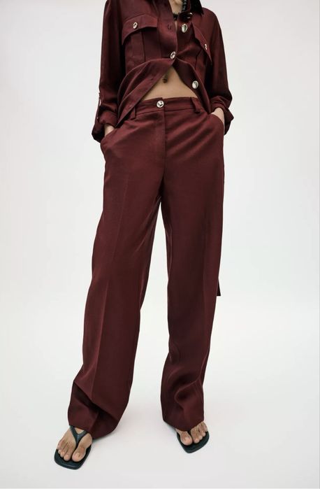 Pantaloni Zara cu in