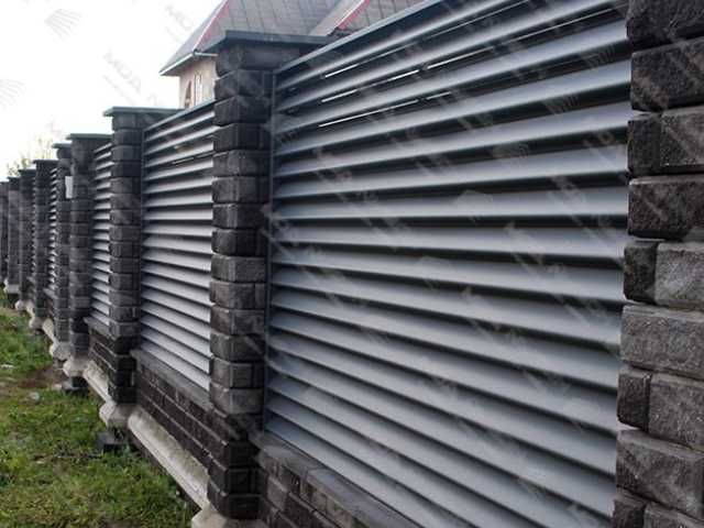 Забор жалюзи еврозабор