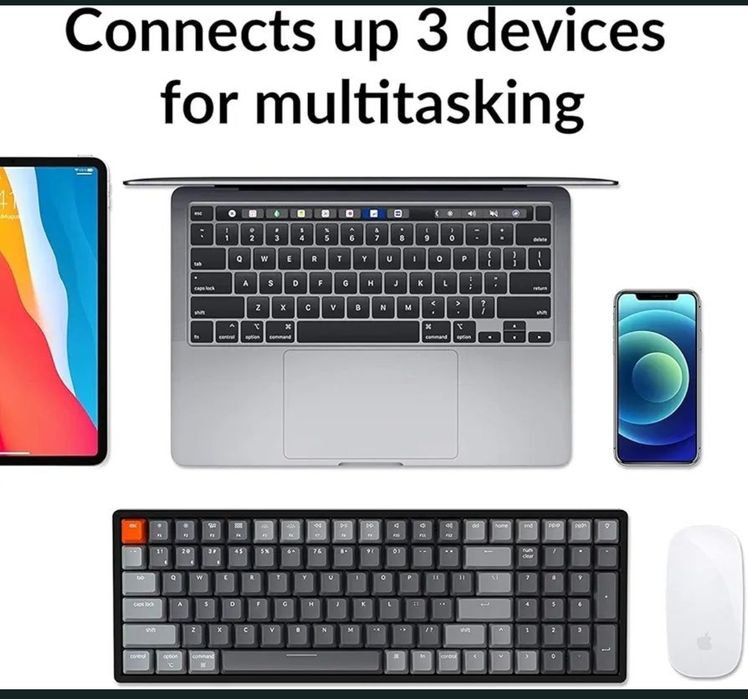 Tastatură mecanică Wi-Fi, Keychron K4C3 RGB, v2