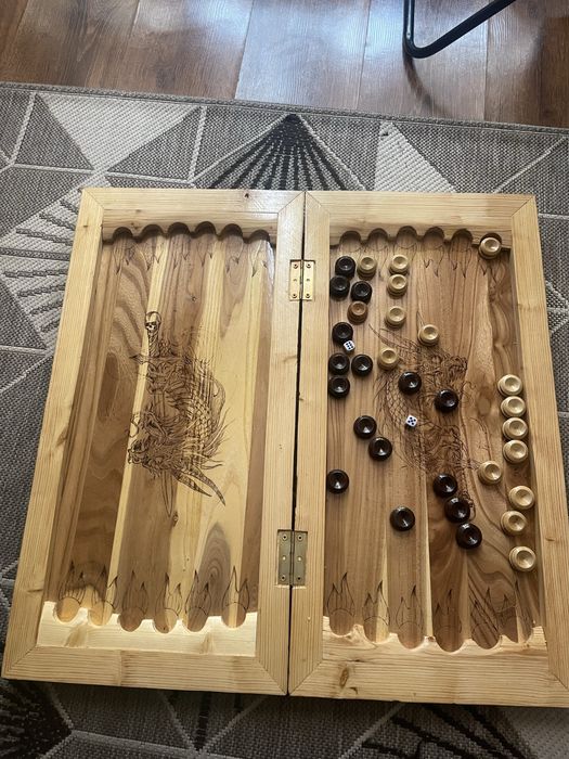 Нарды, ручная работа.