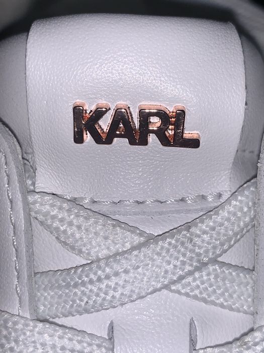 Sneakers Karl Lagerfeld White Lthr & W/Pink