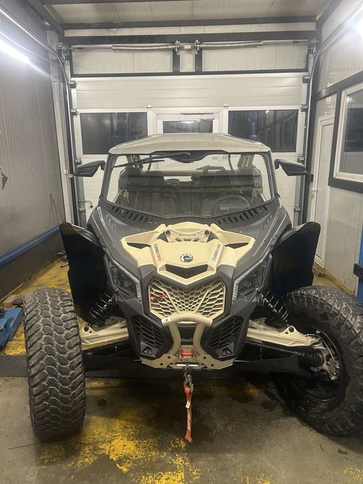 Parbriz custom Can Am Maverick X3 / R 2024,Mud Flap, bascule crom moli