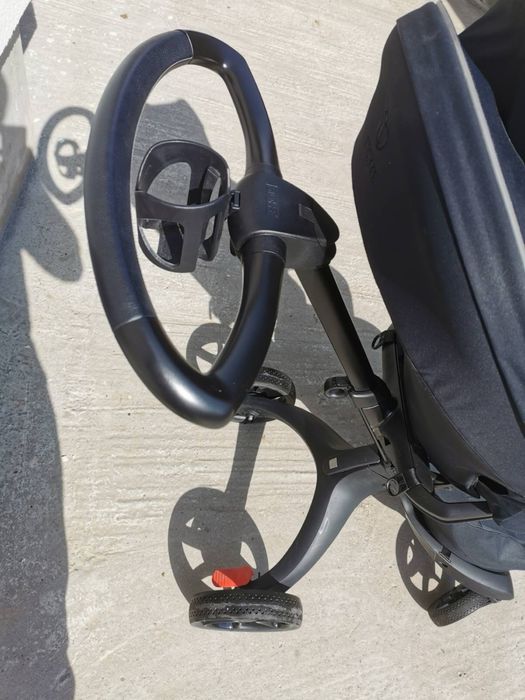 Stokke® Xplory® X + бебешки кош ,  Rich Black с гаранция до 03.2027 година