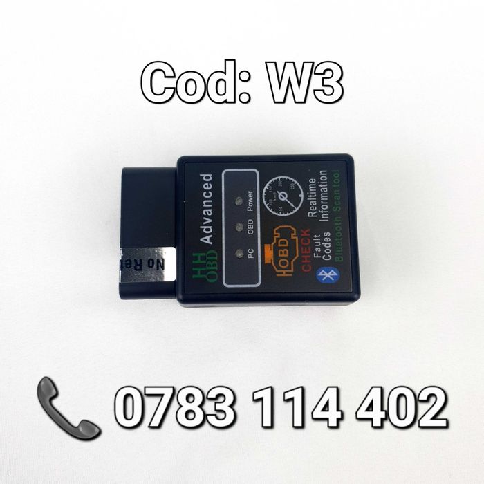 ELM327-OBD2-Bluetooth-Advanced-Diagnoza Auto Portabila-Tester PRO - W3