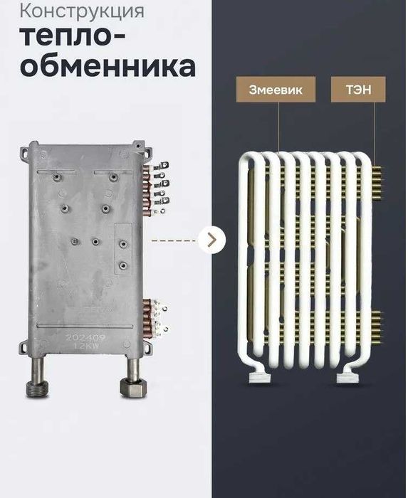 Электрический котёл для отопления 12кВ до 120м2