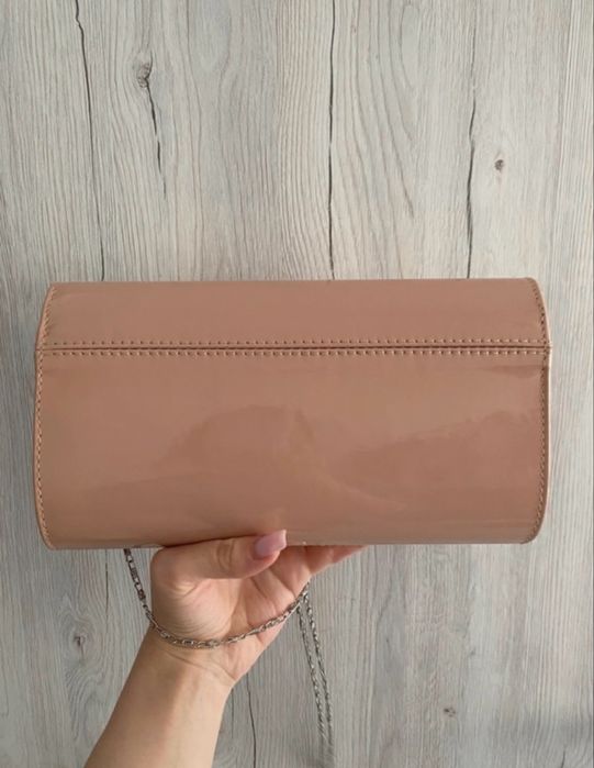 Plic elegant nude piele naturala lacuita