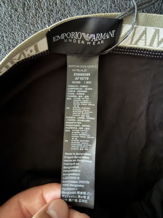 Emporio Armani set 3 chiloti barbati negru-negru/verde masliniu marimea S noi originali