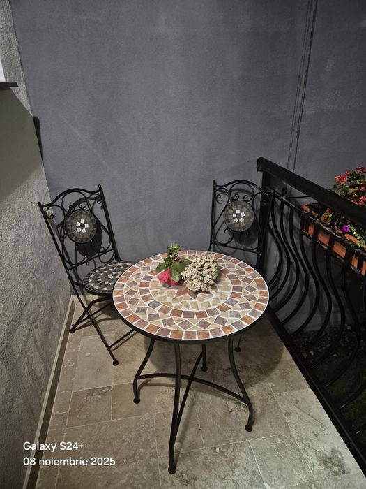 Vand scaune si masa pentru exterior din mozaic masiv