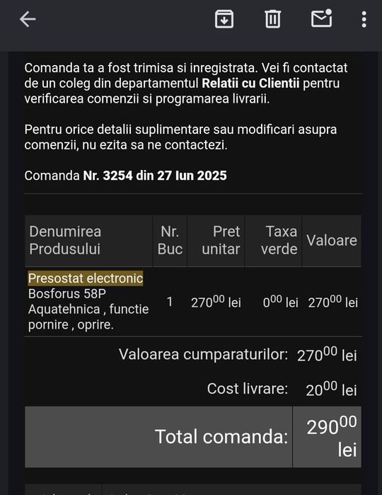 Presostat electronic