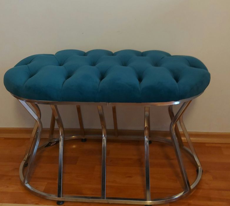 Vând băncuță turquoise