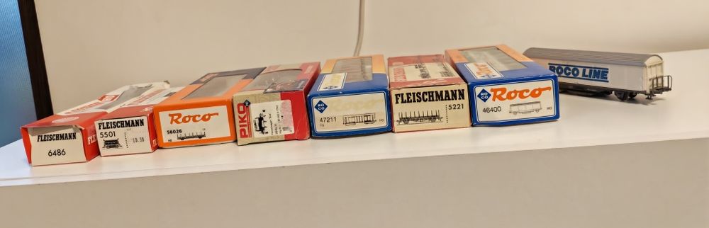 Vagoane diferite branduri trenulet Roco Piko Fleischmann DC