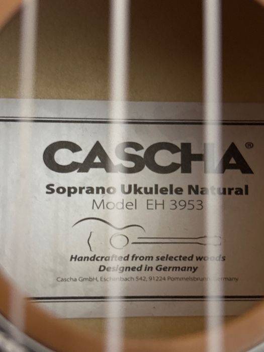 Укулеле CASCHA Soprano + чехол и медиатор