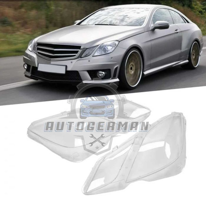 Капаци фарове Mercedes W207 C-Class C207 (09-13) стъкло фарове крушки Мерцедес В207 Ц-Клас Ц207 xenon