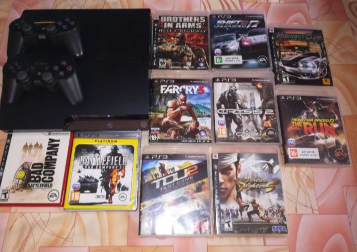 Play station 3 непрошитая с дисками