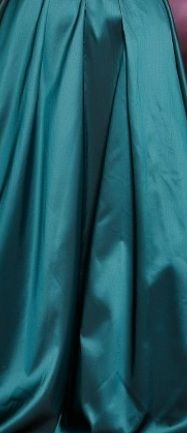 Rochie lungă de ocazie, verde inchis, mătase, mărimea S, 70 lei