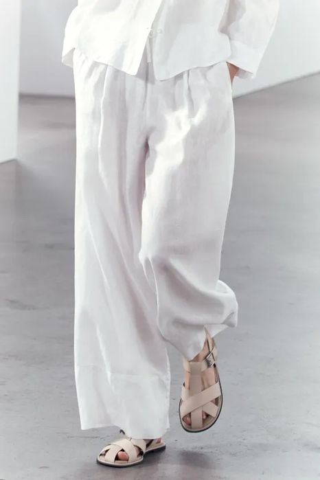 Costum camasa/ pantaloni  Zara linen edition