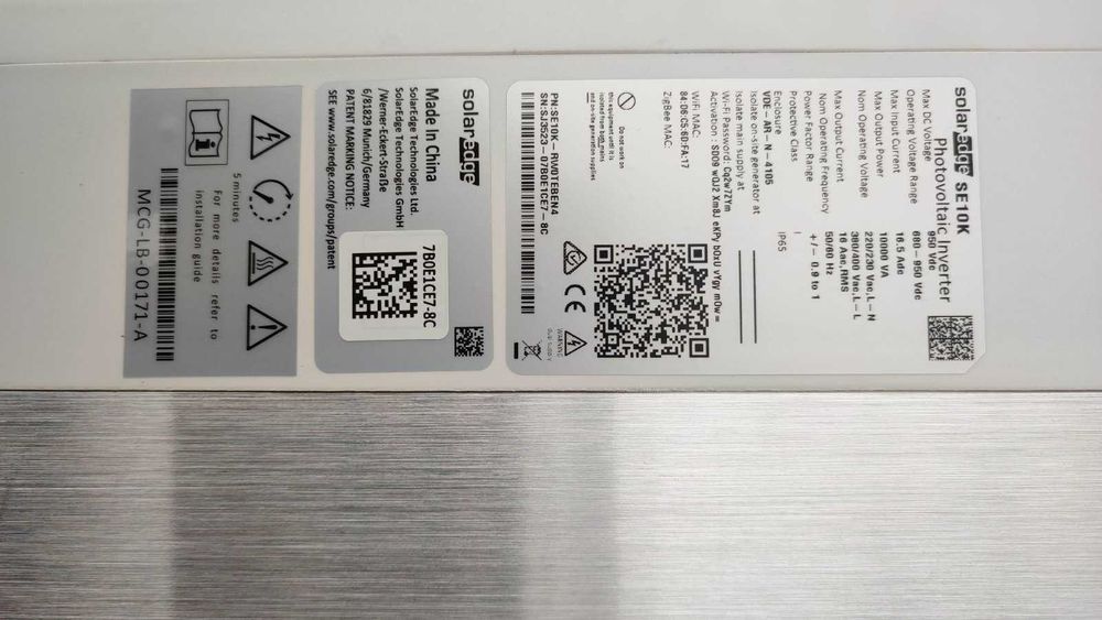 инвертор solaredge 10kw, трифазен