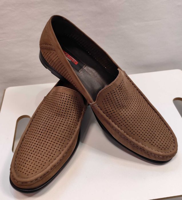 Pantofi casual 43.5 44 loafer slip on LLOYD piele naturala naturala nappa