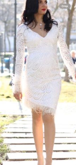 Vand rochie pt cununia civila