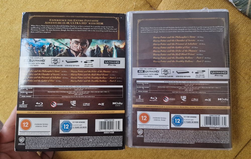 Harry Potter 8 Movie Collection 4K UHD + Blu-ray