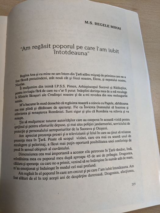 Majestate, nu pleca - Articole despre Regele Mihai - rară