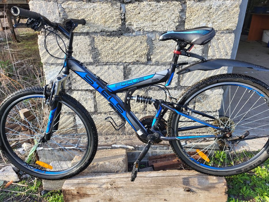 Скоростной велосипед stels focus 26 синий