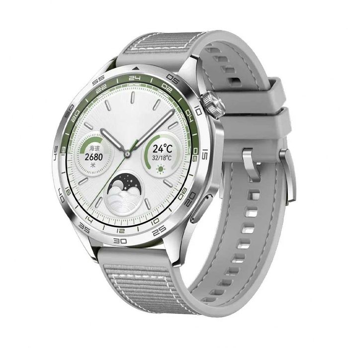 Curea ceas 22mm silicon cu textil smartwatch Huawei Watch GT4 GT5 46mm