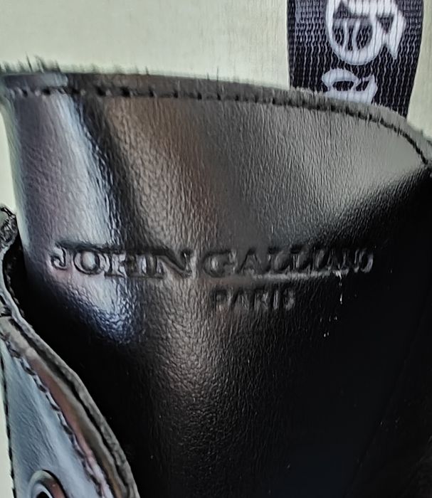 Ghete John Galliano Calf Pasha originale piele naturală top cool