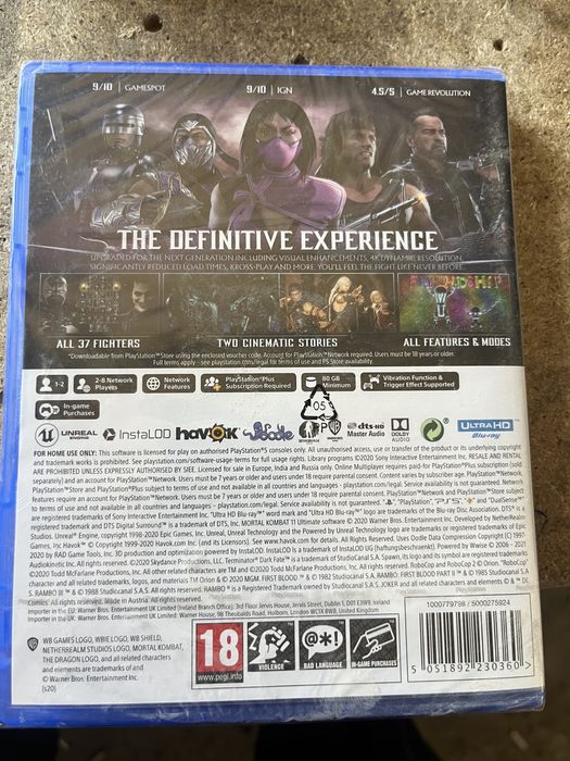 Ps 5 Mortal kombat 11