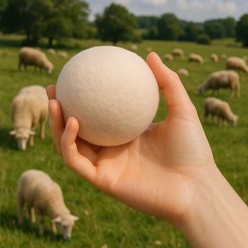 Вълнени топки за сушилня 6 броя в комплект заедно с чанта бързо сушене