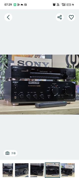 Sistem audio Sony os amplificator ta-fb720  os  radio tuner st -  920 os  arată impecabil