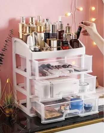 Органайзер с 3 чекмеджета за бюро и козметика