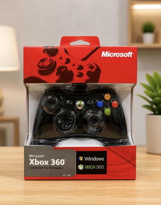 Джойстик для Xbox 360 проводной, подходит для ПК и ноутбука