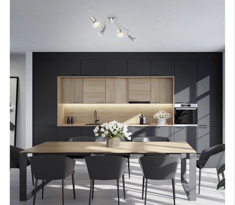 Aplica de tavan cu 4 becuri GU10 de 2,9 W BKLicht