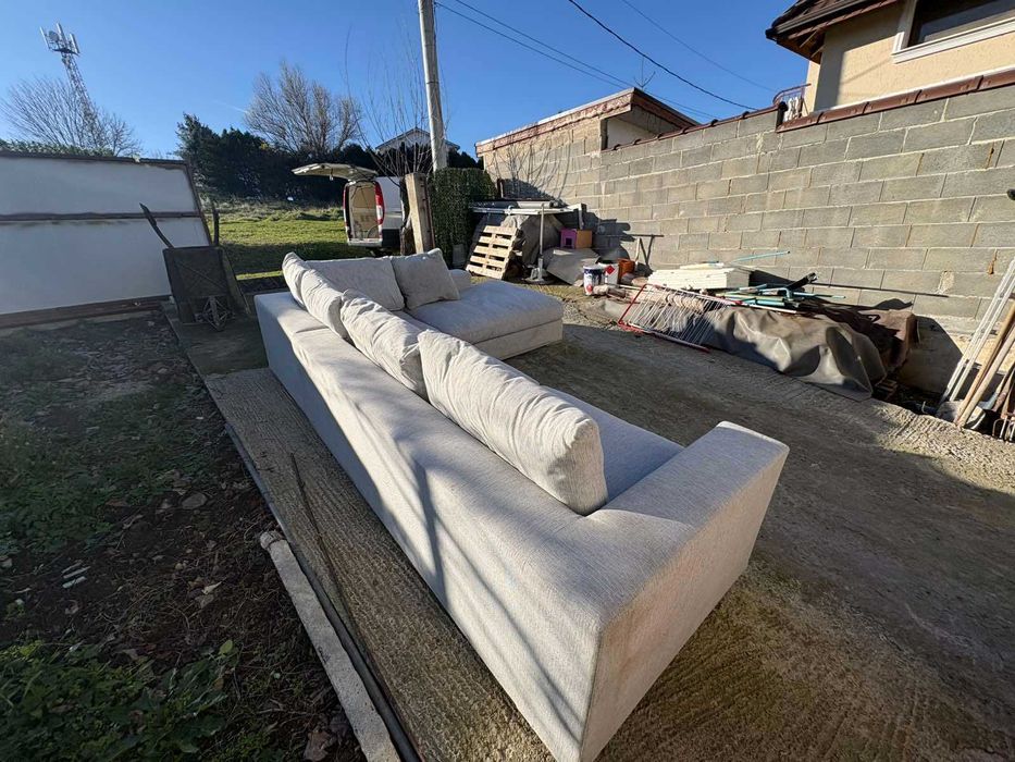 Холов ъглов диван, размери 2.20/2.30