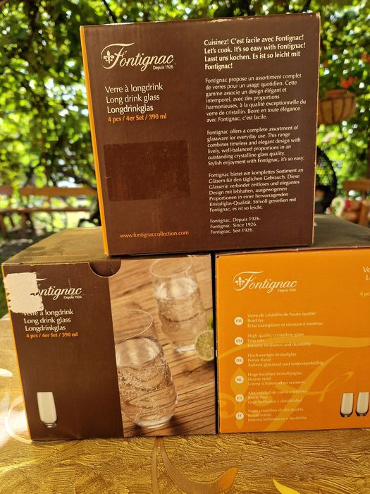 Pahare Fontignac Long Drink 390 ml – Cristalin, noi în cutie