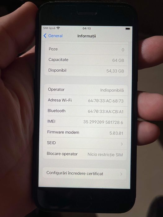 Apple IPhone 8 , Space Gray, 64 Gb - Utilizat