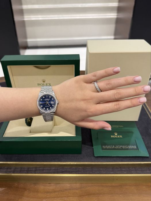 NEW Rolex Datejust 36mm Steel and White Gold 126284rbr