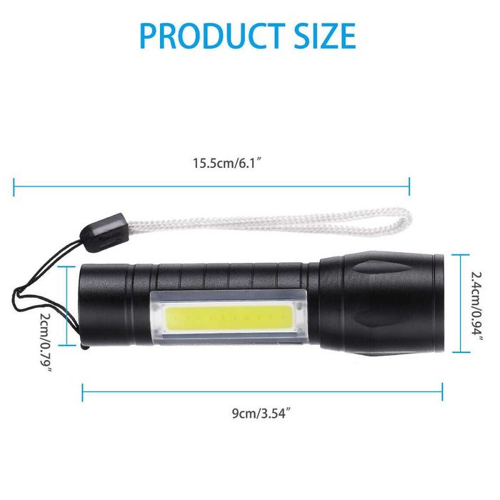 Led Фенер Police. Фенерче Полиция с Лупа и Концентриран Лъч и Zoom. Лед Лампа за Дома. Къмпинг Фенер за Двора.Силна Светлина.Kampig Feneri Fener Lampa