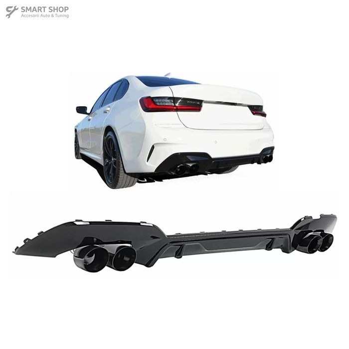 Difuzor Bara Spate si Tobe Ornament BMW 3 Series G20 G28 Sedan G21 Tou