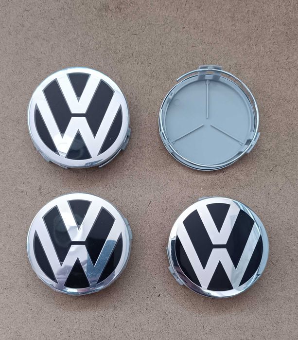 Капачки с лого / емблема  VW за джанти от мерцедес 75 мм