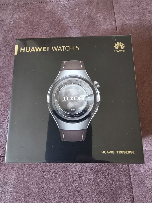 Чисто нов, неразопакован! Huawei Watch 5 46мм brown composite strap с 2 години гаранция