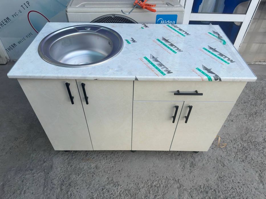 Кухонная мойка раковина тумба шкаф рабочий стол oshxona mebel tumba