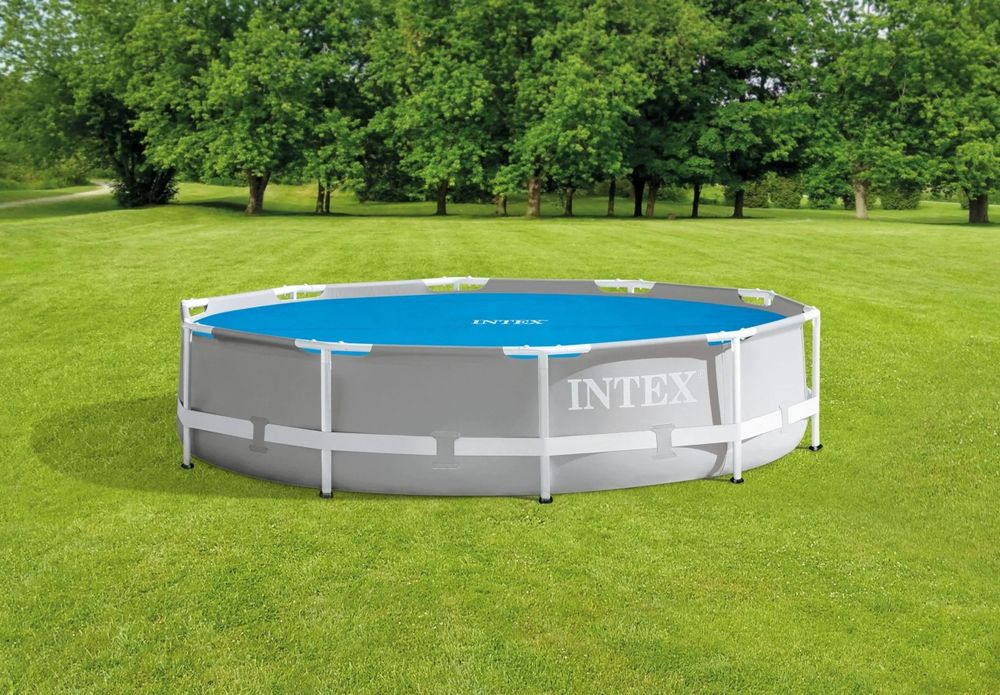 Соларно покривало INTEX, диаметър 366 см, PVC, защита от замърсявания,