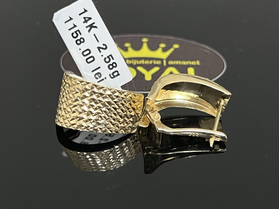 Bijuteria Royal CB : Cercei dama aur 14K 585  2,58 grame