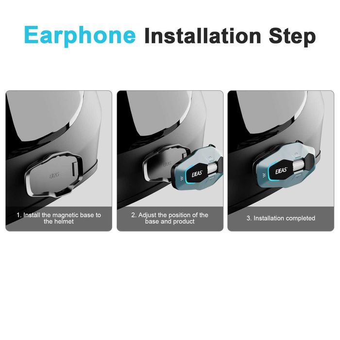 Ejeas X10 MESH+Bluetooth+5G интерком intercom за каска 2-10 души