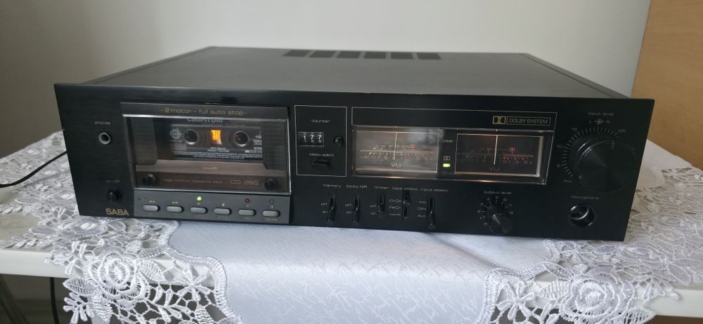 SABA CD 260 casetofon deck vintage, stare foarte buna